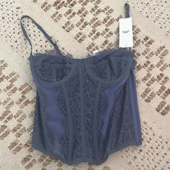 NWT Urban Outfitters Modern Love Corset Top - Picture 2 of 3